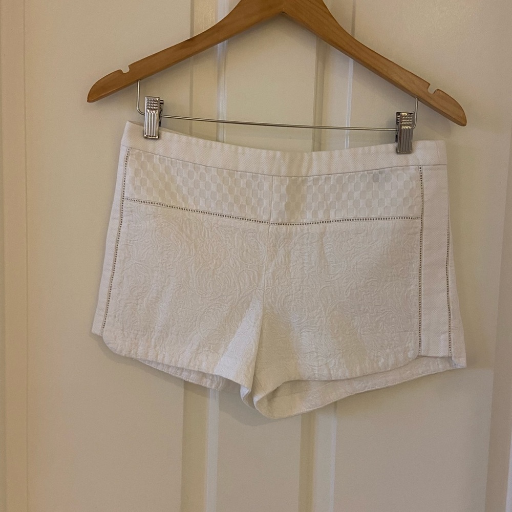 J Crew Shorts Women’s White Lace & Floral Size 6